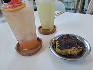 Green tea scone with ades at Byeolranvegan - 별란비건 in Gyeonggi-do