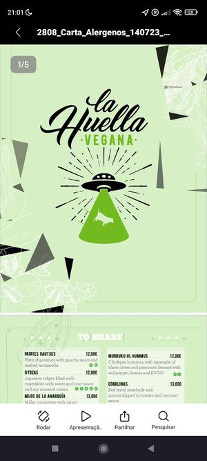 Logo at La Huella Vegana - ES Visuals in Andorra La Vella