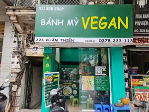 Storefront at Bánh Mì chay Vegan in Hanoi