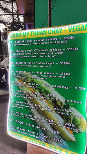  at Bánh Mì chay Vegan in Hanoi