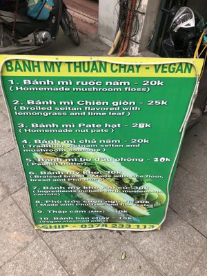   at Bánh Mì chay Vegan in Hanoi
