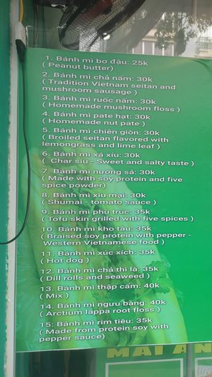  at Bánh Mì chay Vegan in Hanoi