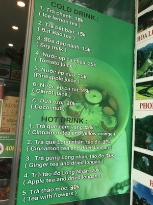 to drink ?  at Bánh Mì chay Vegan in Hanoi