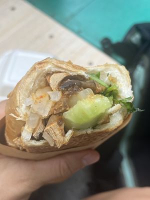 Tofu skin   at Bánh Mì chay Vegan in Hanoi