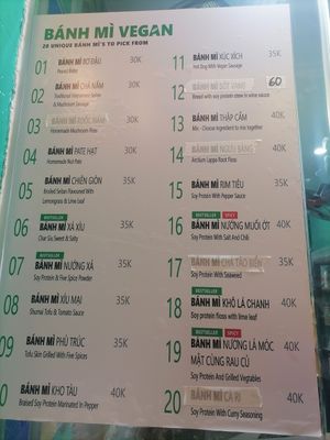  at Bánh Mì chay Vegan in Hanoi