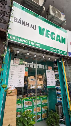 Shopfront at Bánh Mì chay Vegan in Hanoi