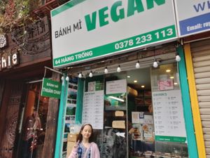 Shop Front. at Bánh Mì chay Vegan in Hanoi