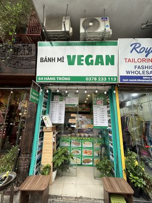 Outside  at Bánh Mì chay Vegan in Hanoi