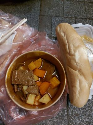 Protein stew at Bánh Mì chay Vegan in Hanoi