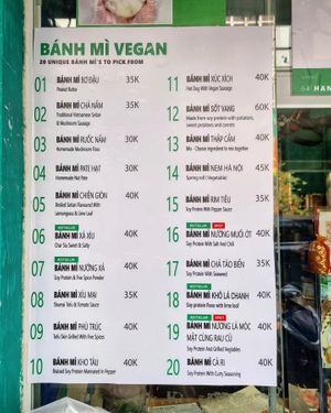  at Bánh Mì chay Vegan in Hanoi