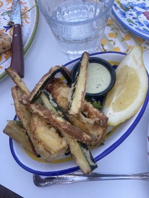 Fried artichoke starter, this was great!  at Basta in Stockholm