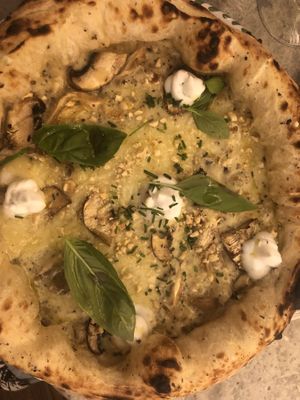 Vegan pizza blanco   at Basta in Stockholm