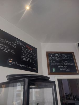 Menu at ÖXL Café in Wismar