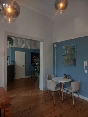 Interior at ÖXL Café in Wismar