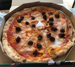 Vegan meatball  at 800PIZZA in Abu Dhabi