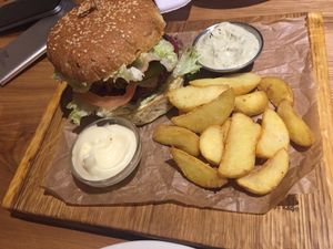 Vegan Burger  at Avocado Cafe - Tverskaja in Moscow