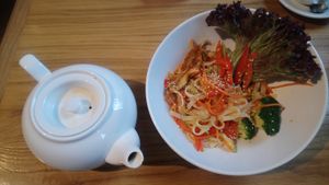 Tasty rice noodles. at Avocado Cafe - Tverskaja in Moscow