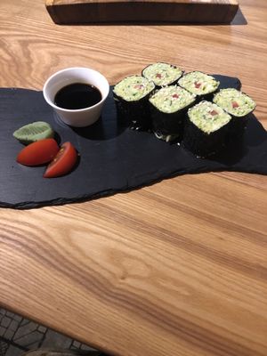 Raw sushi at Avocado Cafe - Tverskaja in Moscow