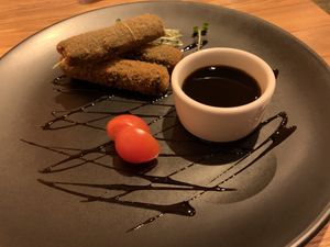 Sea tofu sticks at Avocado Cafe - Tverskaja in Moscow