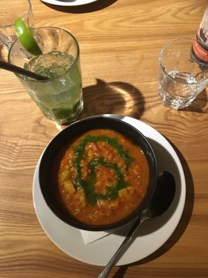 Chickpeas soup at Avocado Cafe - Tverskaja in Moscow