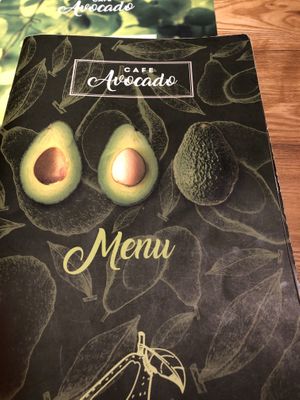 Menu at Avocado Cafe - Tverskaja in Moscow