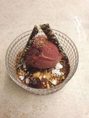 Dark chocolate mousse at One80  in Valletta