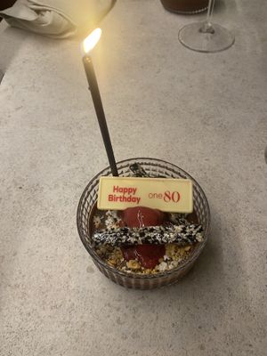 Dark chocolate mousse  at One80  in Valletta