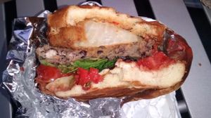 The Skyscraper burger at Blossom Du Jour - Midtown in New York City