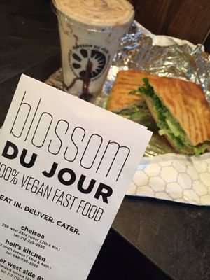 Who knew vegan fast food would be so decadent and delicious!!  at Blossom Du Jour - Midtown in New York City