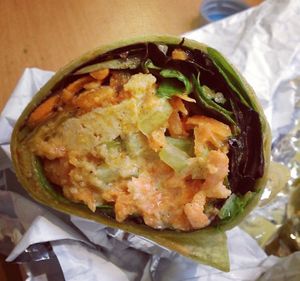 Buffalo seitan wrap at Blossom Du Jour - Midtown in New York City