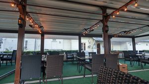 Seating area at Vangsgaarden Gjestgiveri in Aurland