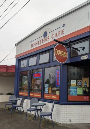 exterior at Denizens Cafe in Portland