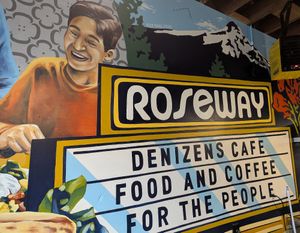 interior at Denizens Cafe in Portland