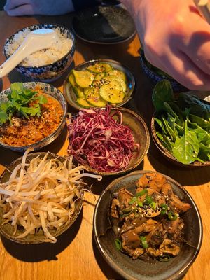 Vegan sharing platter  at Arc in Stockholm