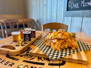 Nachos at Lunn's Mill Beer Company in Lawrencetown