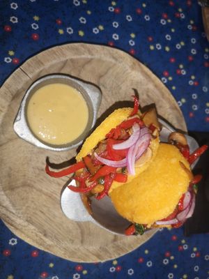 Montuno vegan at Meye Bounore in Bajo Boquete
