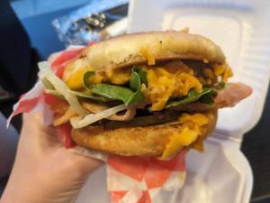 “Bacon” Me Please (BMP) burger   at Cuane in Michigan City