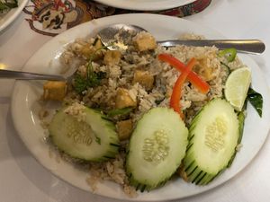 Basil rice   at Buatong - Thai Vegan Restaurant in Fresno