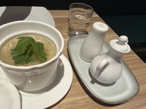 Classic  “say no to shark’s fun”  supreme broth (egg)  at Mother Earth Classic - 大地之素 in Central Singapore