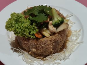 crispy yam ring at Mother Earth Classic - 大地之素 in Central Singapore