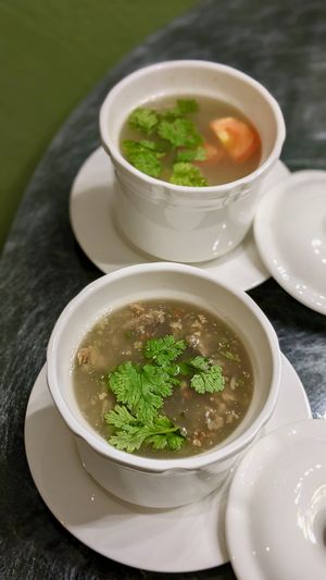 Vegan Version of West Lake Beef Broth, Vegan Pig's Tripe Pepper Soup with Preserved Vegetables at Mother Earth Classic - 大地之素 in Central Singapore
