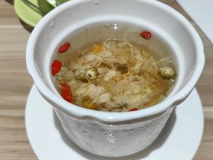 Osmanthus Coral Seaweed Jelly with Chilled Chrysanthemum at Mother Earth Classic - 大地之素 in Central Singapore