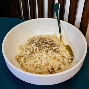 Veganised Wok-Fried Rice with Diced Taro at Mother Earth Classic - 大地之素 in Central Singapore
