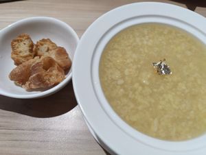 Tao Suan with water chestnut and dough fritters at Mother Earth Classic - 大地之素 in Central Singapore