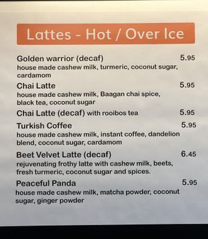 Lattes - Hot / Over Ice  at Green Grill in Guerneville