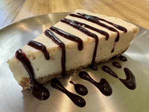 Blackberry cheesecake   at Green Grill in Guerneville