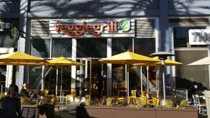 outside at Veggie Grill by Next Level - Santana Row in San Jose
