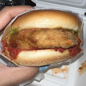 pesto chicken parm 😍  at Veggie Grill by Next Level - Santana Row in San Jose