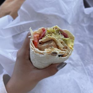 cali chicken wrap  at Veggie Grill by Next Level - Santana Row in San Jose