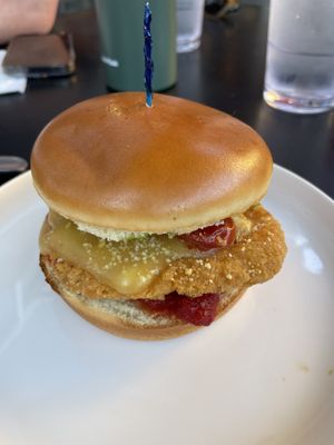 Pesto chicken parm  at Veggie Grill by Next Level - Santana Row in San Jose